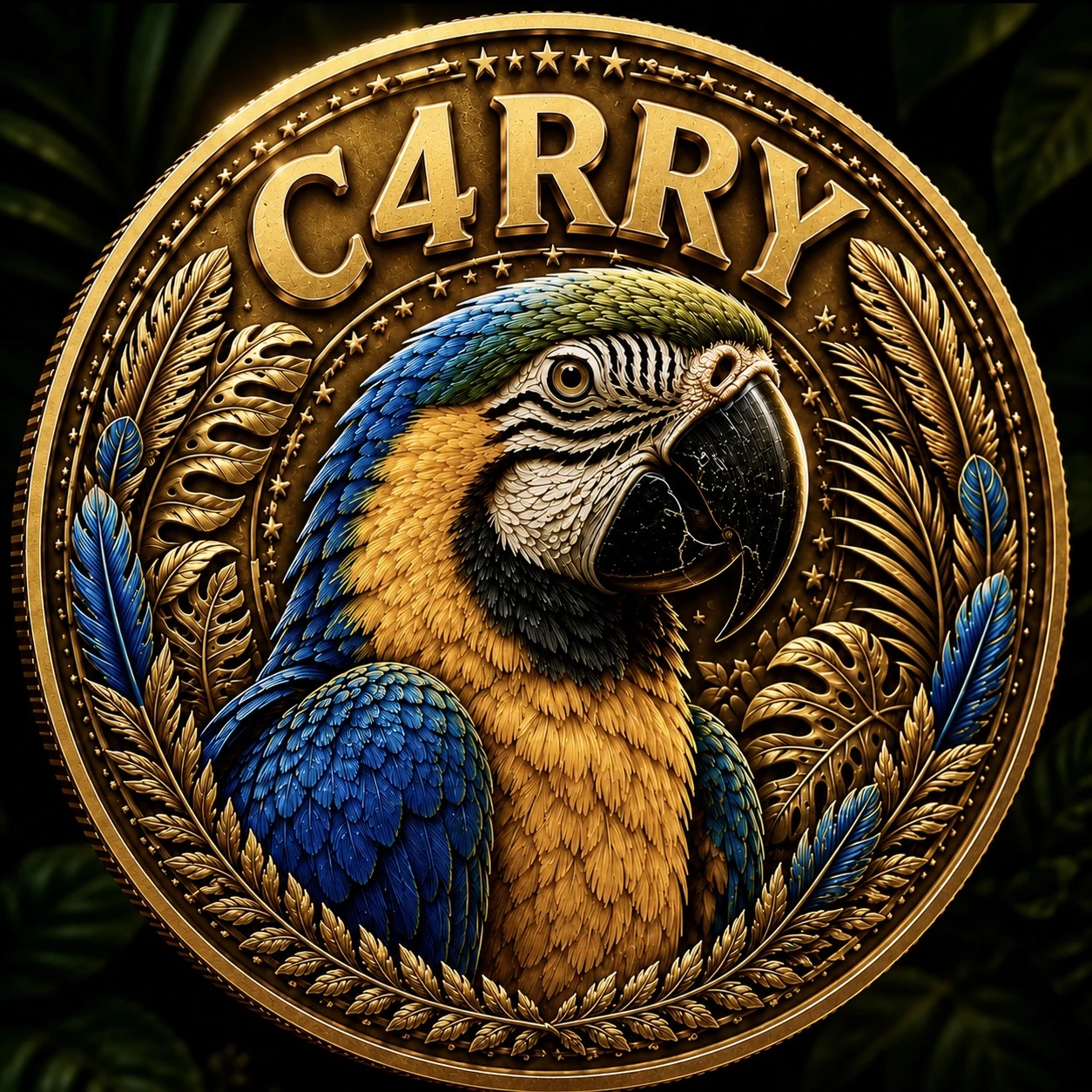 Official C4RRY macaw coin